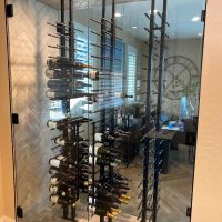 glass wine doors